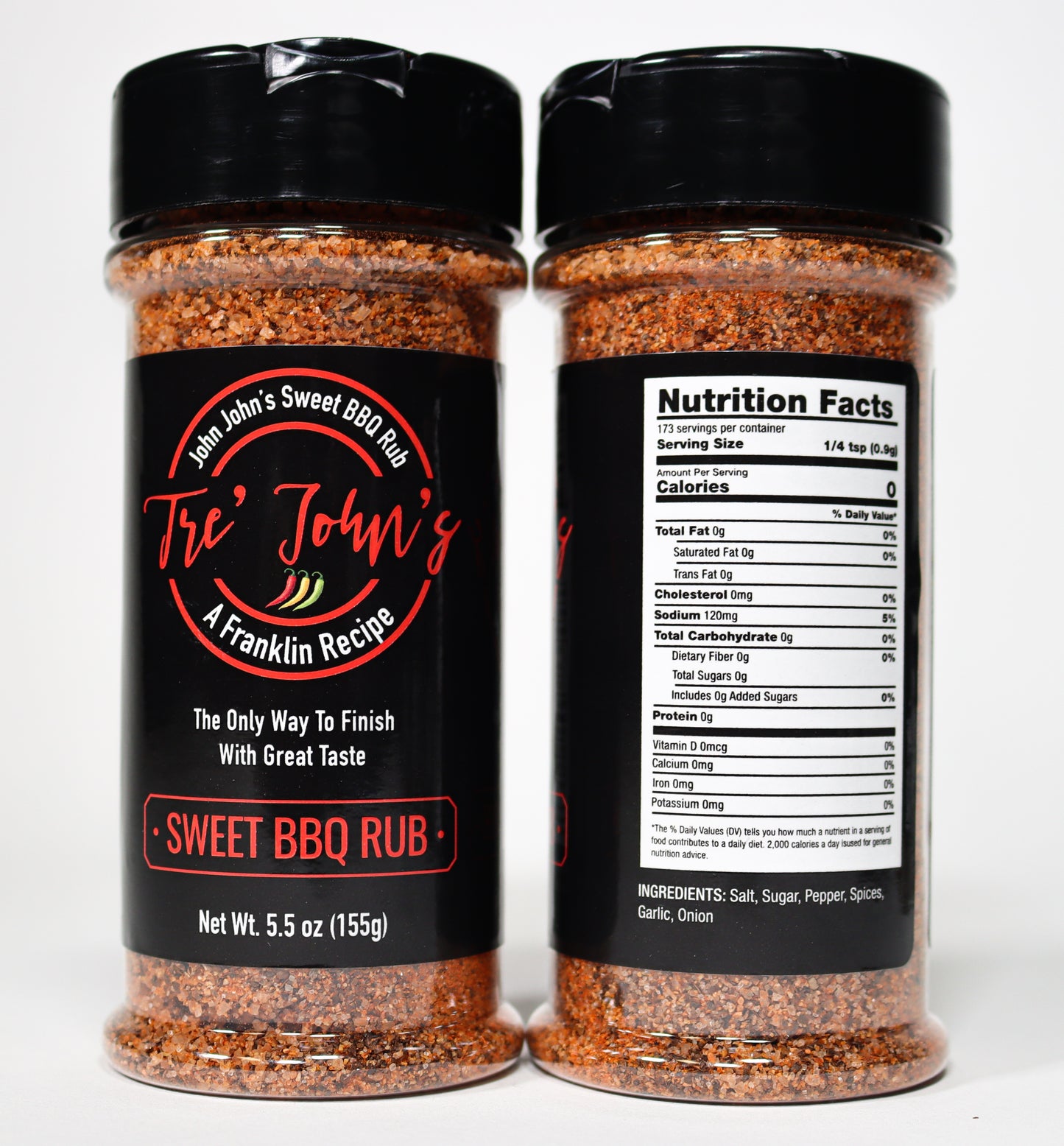 5.5oz John John's Sweet BBQ Rub